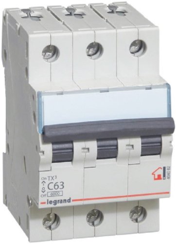 Выключатель автоматический Legrand TX3 6000 3п 63А C 6кА фото Выключатель автоматический Legrand TX3 6000 3п 63А C 6кА картинка